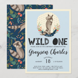 Invitación salvaje de una parte   Little Raccoon