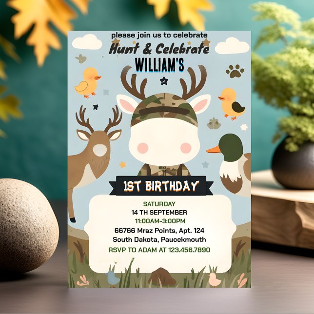 Invitación salvaje relleno Camo Oh pato de ciervo caza 1º cum (Subido por el creador)