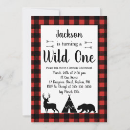 Invitación Salvaje Rústico y Ganadería Salvaje Un Cumpleaños