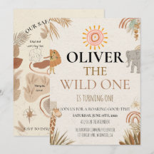 Salvaje - Safari Boho Primer Cumpleaños