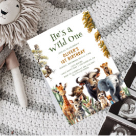 Invitación Salvaje salvaje de la selva tropical cute un prime