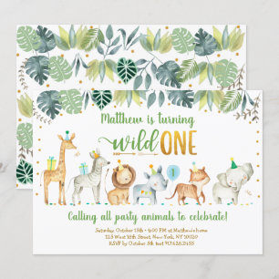 Invitación Salvaje Un Aniversario de la Selva Safari