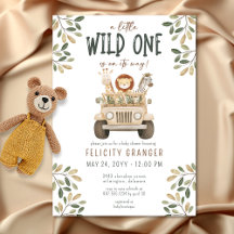Salvajes un Safari Animales Neutrales Baby Shower