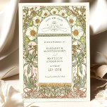 Invitación Salvar la fecha de Art Nouveau vintage de Mucha<br><div class="desc">Art Nouveau Vintage Guardar las tarjetas bodas de fecha de Alphonse Mucha en un diseño floral, romántico y caprichoso. Los florecientes victorianos complementan los tipos de letra Art Deco clásicos. Por favor, introduzca la información de su personalizado y ya está listo. Si desea cambiar el diseño más adelante, haga clic...</div>