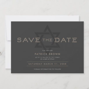 Invitación Salvar la fecha del Bar Mitzvah