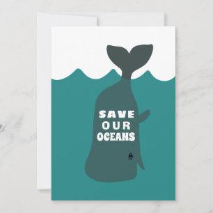 Invitación Salvar nuestros océanos Arte Medioambiental Niños 