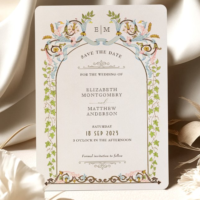 Invitación Salve La Fecha Victoria Royal Elegance Boda (Subido por el creador)