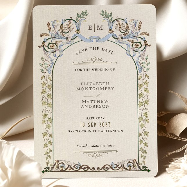 Invitación Salve La Fecha Victoria Royal Elegance Boda (Subido por el creador)