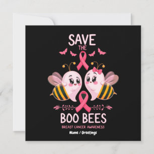 Invitación Salven A Las Abejas De Boo Halloween