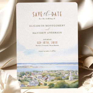 Invitación Salven el viñedo de la fecha de Martha, Massachuse
