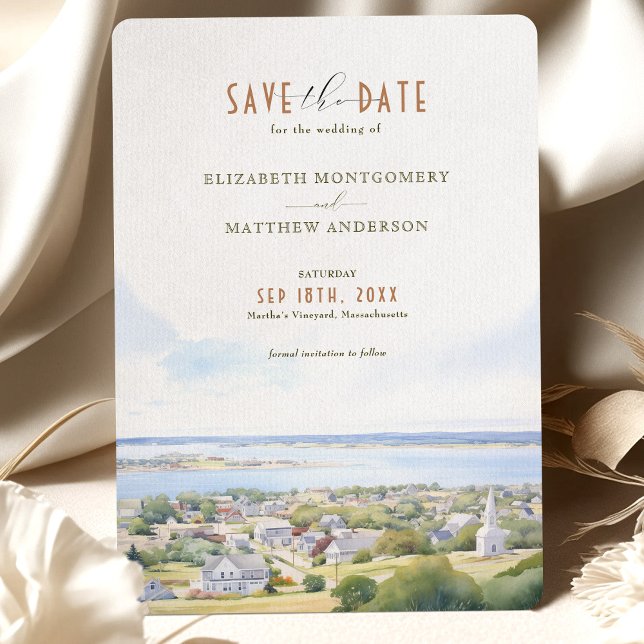 Invitación Salven el viñedo de la fecha de Martha, Massachuse (Subido por el creador)