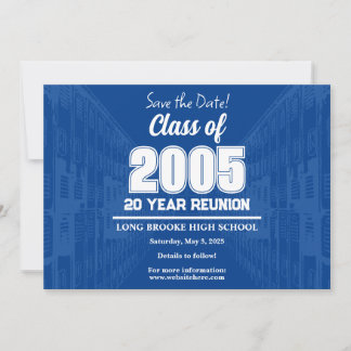 Invitación Salven la clase de fecha de reunión escolar de 200