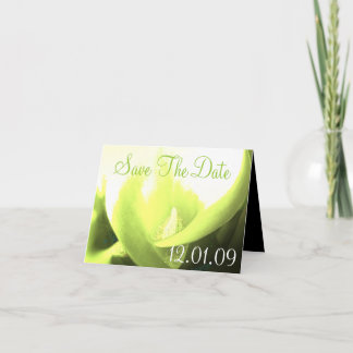 Invitación Salven la fecha de Cala Lily - Amarillo y Verde