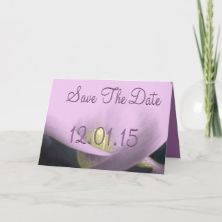 Invitación Salven la fecha de Cala Lily - Purple-Lavender