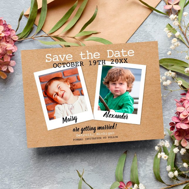Invitación Salven la fecha en que las fotos de los niños se b (Subido por el creador)