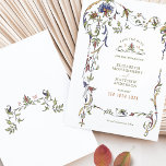 Invitación Salven la fecha vintage Belle Epoque victoriana<br><div class="desc">Viejas invitaciones de boda victorianas en un diseño floral, romántico y caprichoso. Los florecientes victorianos complementan los tipos de letra Art Deco clásicos. Por favor, introduzca la información de su personalizado y ya está listo. Si desea cambiar el diseño, haga clic en el botón azul "Personalizar". ¡Muchas gracias por considerar...</div>