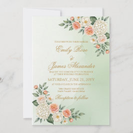 Invitación Salvia Rústica y Botánica Acuarela de Bodas con Me