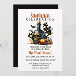 Invitación Samhain Harvest Wites una fiesta de Halloween