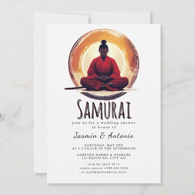 Invitación Samurai (Anverso)