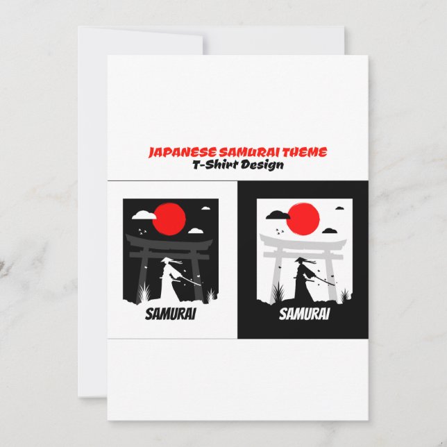 Invitación Samurai urbano (Anverso)