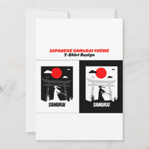 Invitación Samurai urbano