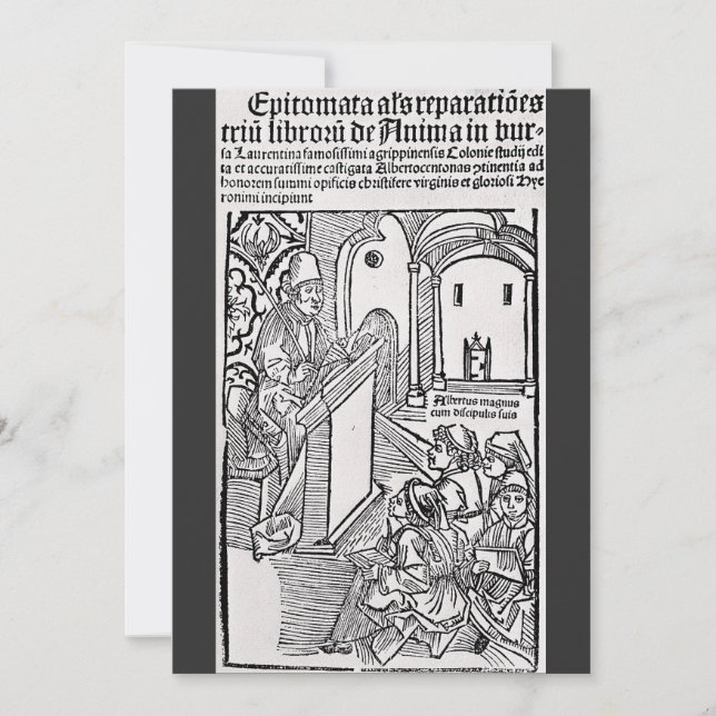 Invitación San Alberto Magno Doctor de la Iglesia (Anverso)