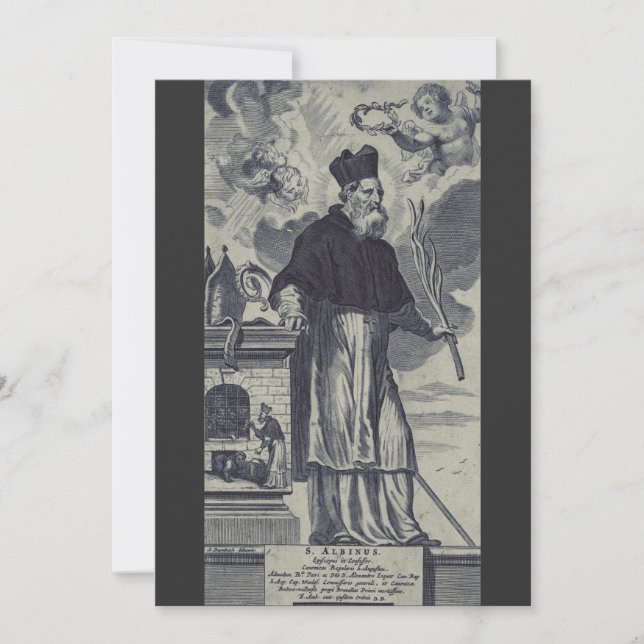 Invitación San Albino de Angers (Anverso)