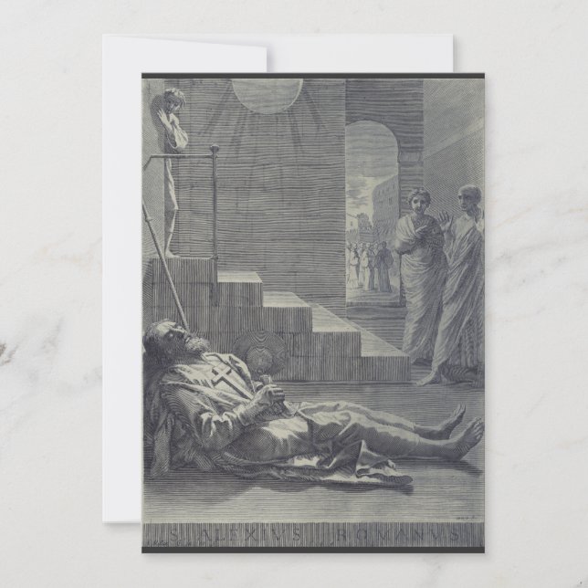 Invitación San Alejo de Roma Humildad Sagrada Arte (Anverso)