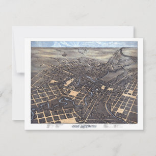 Invitación San Antonio, Texas, Mapa de la Ciudad Aérea de Ant