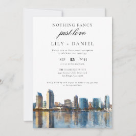 Invitación San Diego Elopement Wedding Reception
