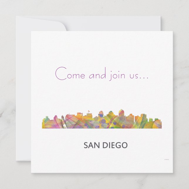 INVITACIÓN SAN DIEGO SKYLINE WB1 - (Anverso)