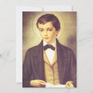 Invitación San Doménico Savio alumno de Juan Bosco