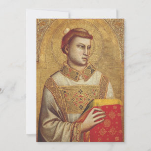 Invitación San Esteban de Giotto Reproducción de Arte Fino