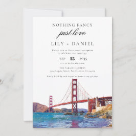 Invitación San Francisco Elopement Wedding Reception