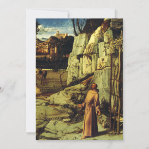Invitación San Francisco en el desierto de Giovanni Bellini
