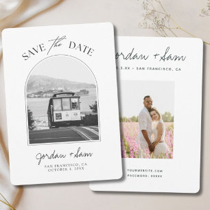 Invitación San Francisco Trolley Negro y Blanco Guardar la Fe