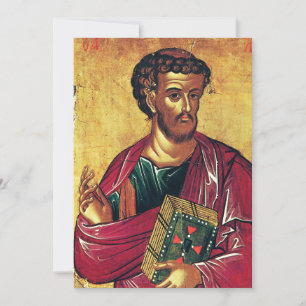 Invitación San Lucas, el ícono evangelista ortodoxo