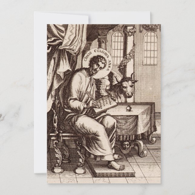Invitación San Lucas, evangelista y apóstol (Anverso)