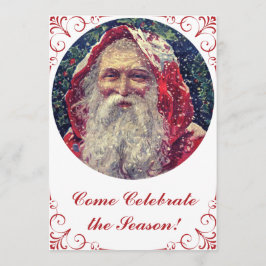 Invitación San Nicolás de estilo victoriano