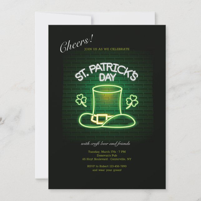 Invitación San Patricio (Anverso)
