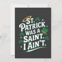 San Patricio era un santo, no soy gracioso 