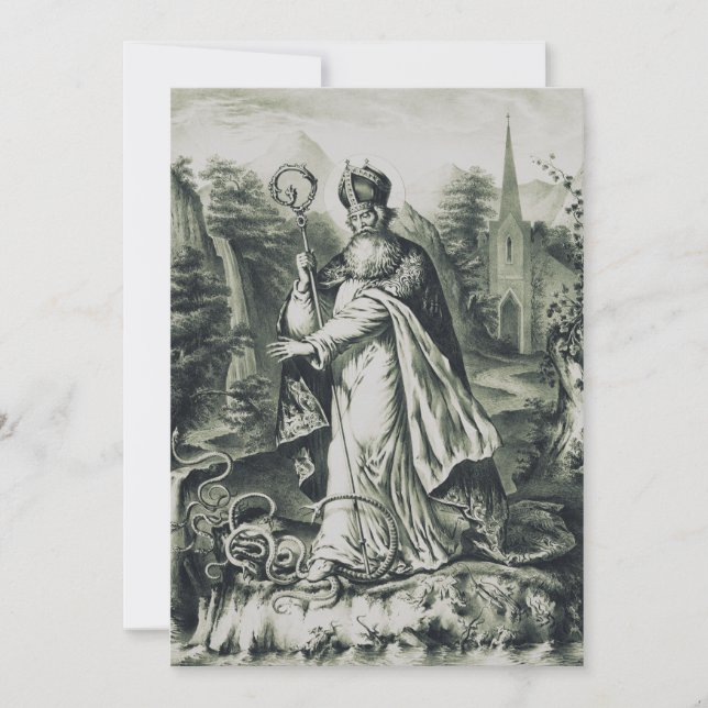 Invitación San Patricio patrón de Irlanda (Anverso)