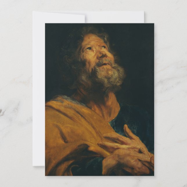 Invitación San Pedro por Antoon van Dyck (Anverso)