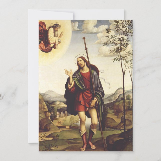 Invitación San Roque por Francesco Francia  (Anverso)