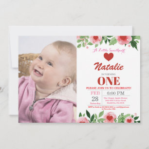 Invitación San Valentín es nuestro pequeño amor
