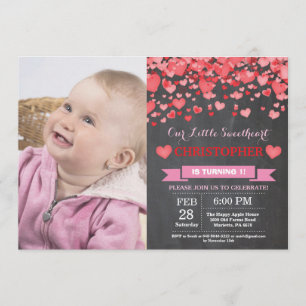 Invitación San Valentín es nuestro pequeño amor