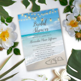 Invitación Sand Beach Bridal Shower