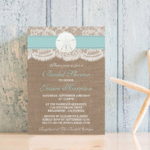 Sand Dollar Beach Bridal Shower - Turquesa