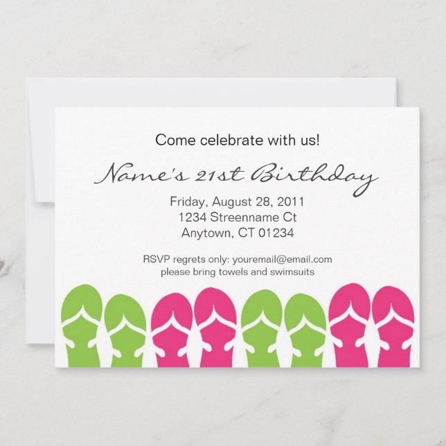 Invitación Sandal Soiree (Anverso)