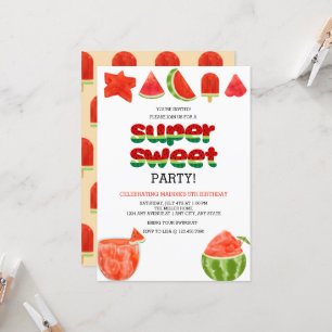 Invitación Sandía   Celebración de verano